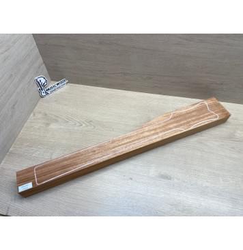 Махагон Африканский Кая, заготовка грифа, Радиал АА 48,5х97-67х760 мм-7