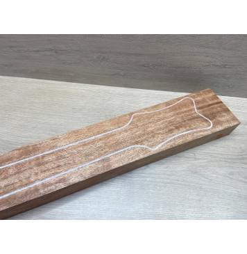 Махагон Африканский Кая, заготовка грифа, Радиал АА 48,5х106-74х760 мм-8