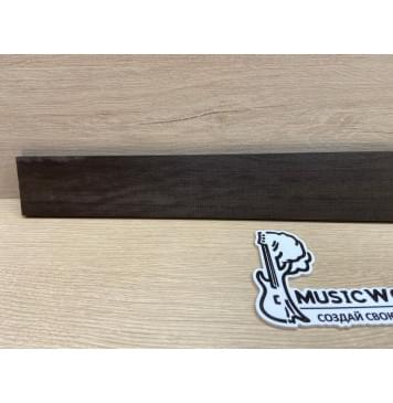 Эбен Чёрный заготовка накладки для электрогитары Смешанный АА 8(7)х66-57х529 мм-4