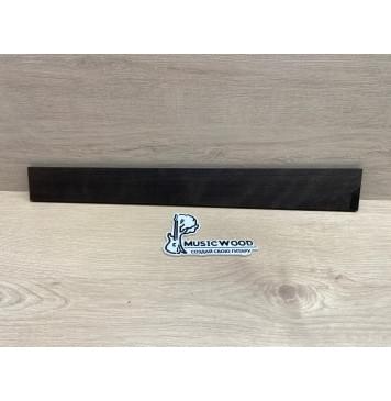 Эбен Чёрный заготовка накладки для электрогитары Смешанный АА 8(7)х68-57х554 мм-2