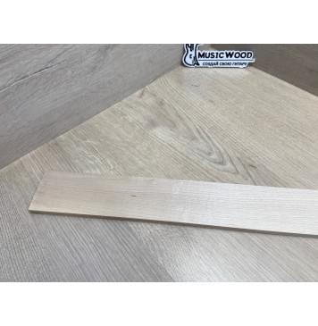 Клён Белый заготовка накладки для электрогитары Радиал АА 7,5х60-57х560 мм-2