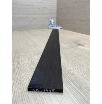 Эбен Чёрный заготовка накладки для бас-гитары Радиал АА 7,5(6,5)х68-55х704 мм-1