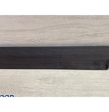 Эбен Чёрный заготовка накладки для бас-гитары Радиал АА 7,5(6,5)х68-55х704 мм-3