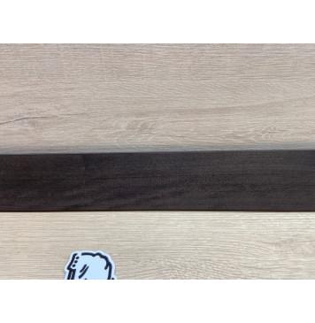 Эбен Чёрный заготовка накладки для бас-гитары Радиал АА 7,5(6,5)х68-55х704 мм-8