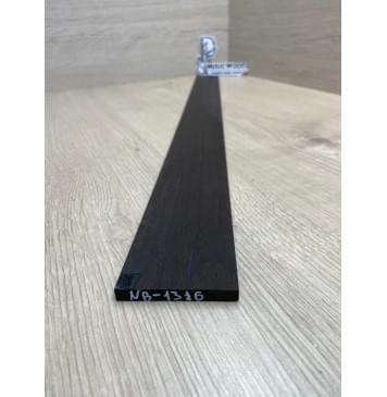 Эбен Чёрный заготовка накладки для бас-гитары Радиал АА 7,5(6,5)х66-55х698 мм-1