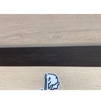 Эбен Чёрный заготовка накладки для бас-гитары Радиал АА 7,5(6,5)х66-55х698 мм-8