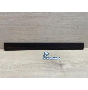 Эбен Чёрный заготовка накладки для бас-гитары Радиал А 7,5(6,5)х67-55х702 мм-1