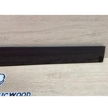 Эбен Чёрный заготовка накладки для бас-гитары Радиал А 7,5(6,5)х67-55х702 мм-2