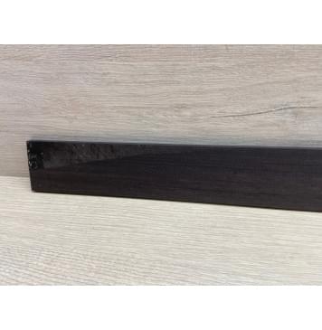 Эбен Чёрный заготовка накладки для бас-гитары Радиал А 7,5(6,5)х67-55х702 мм-9