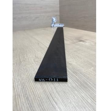 Эбен Чёрный заготовка накладки для бас-гитары Радиал АА 8,5х72-53х710 мм-1