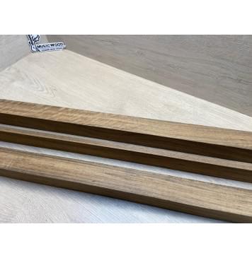 Овенгкол заготовка сквозного грифа гитары Радиал АА 52х(47-12-47)х1150 мм - из 3х частей-6