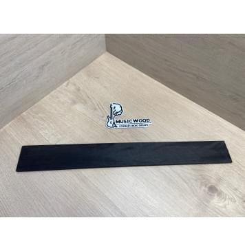 Эбен Чёрный заготовка накладки для электрогитары Радиал А 8(7)х68-59х548 мм-0