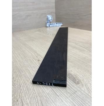 Эбен Чёрный заготовка накладки для электрогитары Смешанный АА 7,5(6,5)х67-63х534 мм-1