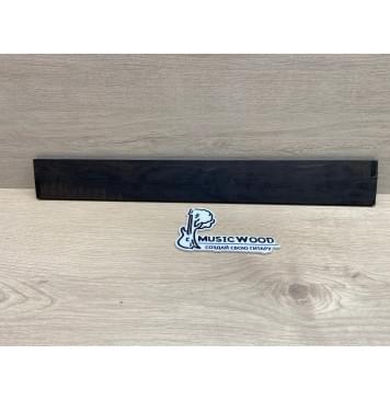 Эбен Чёрный заготовка накладки для электрогитары Смешанный АА 7,5(6,5)х67-63х534 мм-2