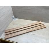 Махагон Африканский Кая, заготовка грифа, Радиал АА 22х(49-21-49)х805 мм из 3х частей