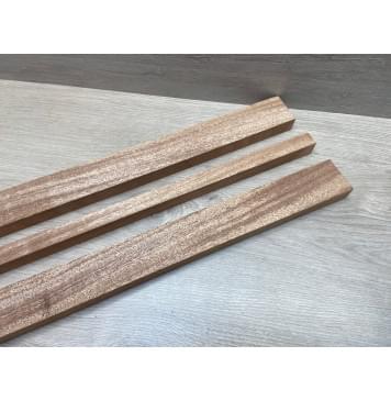 Махагон Африканский Кая, заготовка грифа, Радиал АА 22х(49-21-49)х805 мм из 3х частей-2