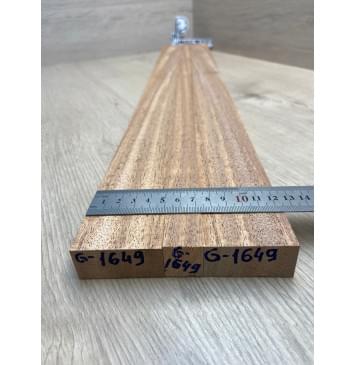 Махагон Африканский Кая, заготовка грифа, Радиал АА 22х(49-21-49)х805 мм из 3х частей-4