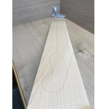 Клён Белый заготовка грифа для электрогитары Смешанный АА 26х114х735 мм-8