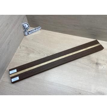 Венге/Корина Чёрная заготовка для переклеенного грифа электрогитары Радиал АА 20х(32-12-32)х617 мм - из 3х частей-9