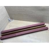 Амарант/Овенгкол заготовка для переклеенного грифа бас-гитары Радиал А 48х(43-13-43)х925 мм - из 3 частей (Уценка-сучки)