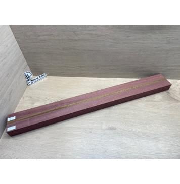 Амарант/Овенгкол заготовка для переклеенного грифа бас-гитары Радиал А 48х(43-13-43)х925 мм - из 3 частей (Уценка-сучки)-9