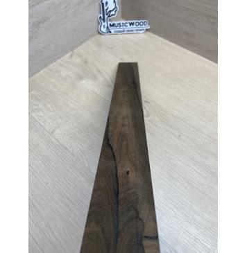 Зирикот заготовка накладки для электрогитары Смешанный А 7,5(6,5)х55-45х480 мм (уценка - сучки)-7