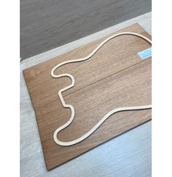 Махагон Кая заготовка на топ Смешанный ААА 9х188х520 мм - 2 шт. (книжкой)-4