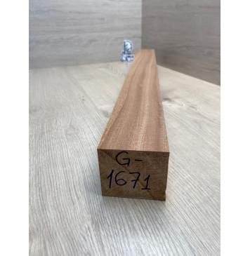 Сапели заготовка грифа электрогитары Радиал А 67х74х744 мм, 621 кг/м3-1