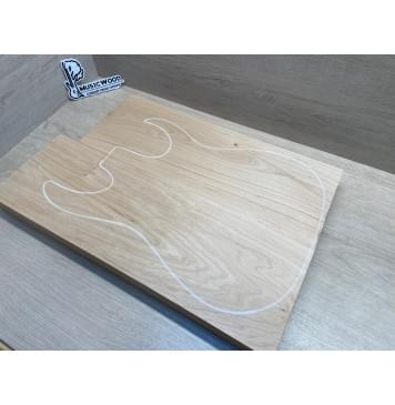 Ольха заготовка корпуса Смешанный А 44х170х475-525 мм, 2шт, 499 кг/м3-0