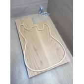 Ольха заготовка корпуса Тангент АА 44х164х572-457 мм, 2шт, 525 кг/м3