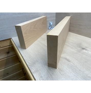 Ольха заготовка корпуса Тангент АА 44х164х572-457 мм, 2шт, 525 кг/м3-8