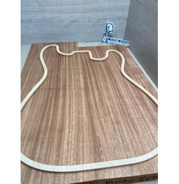 Махагон Африканский Кая заготовка корпуса Радиал АА 46х186х523-477 мм, 2 шт., 529 кг/м3-2