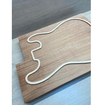 Махагон Африканский Кая заготовка корпуса Радиал АА 46х186х523-477 мм, 2 шт., 529 кг/м3-3