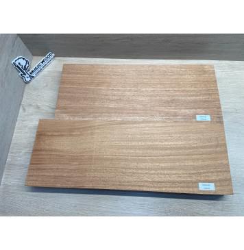 Махагон Африканский Кая заготовка корпуса Радиал АА 46х186х523-477 мм, 2 шт., 529 кг/м3-5