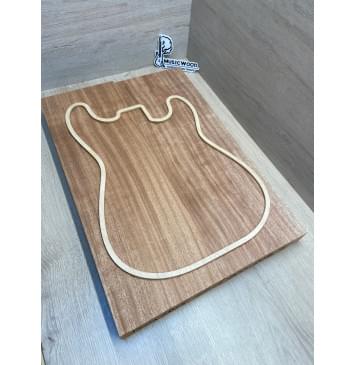 Махагон Африканский Кая заготовка корпуса Радиал АА 46х188х564-557 мм, 2 шт., 453 кг/м3-0