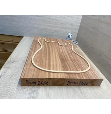 Махагон Африканский Кая заготовка корпуса Радиал АА 46х188х564-557 мм, 2 шт., 453 кг/м3-2