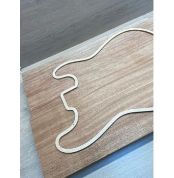 Махагон Африканский Кая заготовка корпуса Радиал АА 46х188х564-557 мм, 2 шт., 453 кг/м3-4