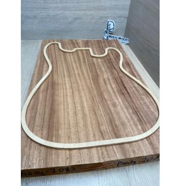 Махагон Африканский Кая заготовка корпуса Радиал АА 40х171х536-529 мм, 2 шт., 463 кг/м3-3