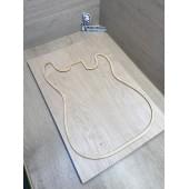 Клён Белый заготовка на топ Тангент АА 19х183х550 мм - 2 шт. (книжкой)