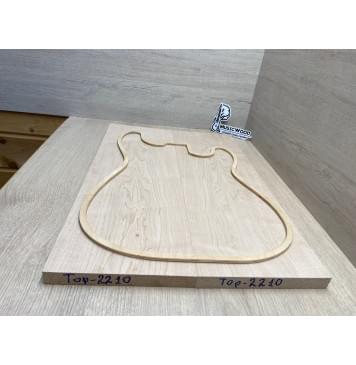 Клён Белый заготовка на топ Тангент АА 19х183х550 мм - 2 шт. (книжкой)-1