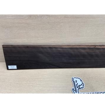 Эбен Чёрный заготовка накладки для бас-гитары Смешанный ААА 8(7)х115-100х709 мм-6