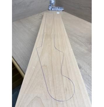 Клён Белый заготовка грифа для электрогитары Тангент А 26х123х717 мм-9