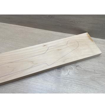 Клён Белый заготовка грифа для электрогитары Тангент А 28х121х739 мм-7