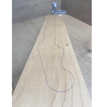 Клён Белый заготовка грифа для электрогитары Тангент А 28х121х739 мм-9