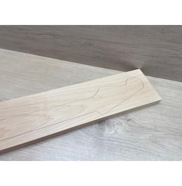 Клён Белый заготовка грифа для электрогитары Тангент АА 24х121х743 мм-1