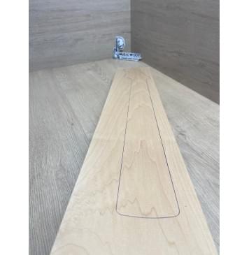 Клён Белый заготовка грифа для электрогитары Тангент АА 24х121х743 мм-4