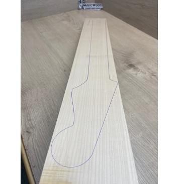 Клён Белый заготовка грифа для электрогитары Радиал А 20.5х96х728 мм-6