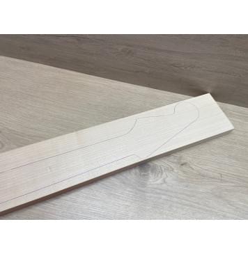 Клён Белый заготовка грифа для электрогитары Радиал А 20.5х96х728 мм-8