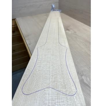 Клён Белый заготовка для сквозного грифа гитары Радиал АА 43х112х1109 мм-3