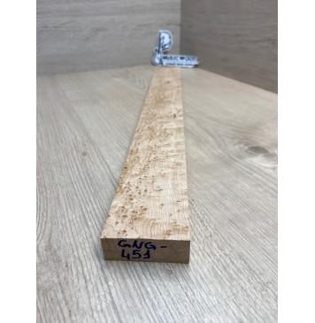 Клен Американский «Птичий Глаз» (Hard Maple Bird´s Eye), Nord-Amerika Primewood заготовка грифа безголовой гитары Смешанный АА Волна ААА 23х60х547 мм-18